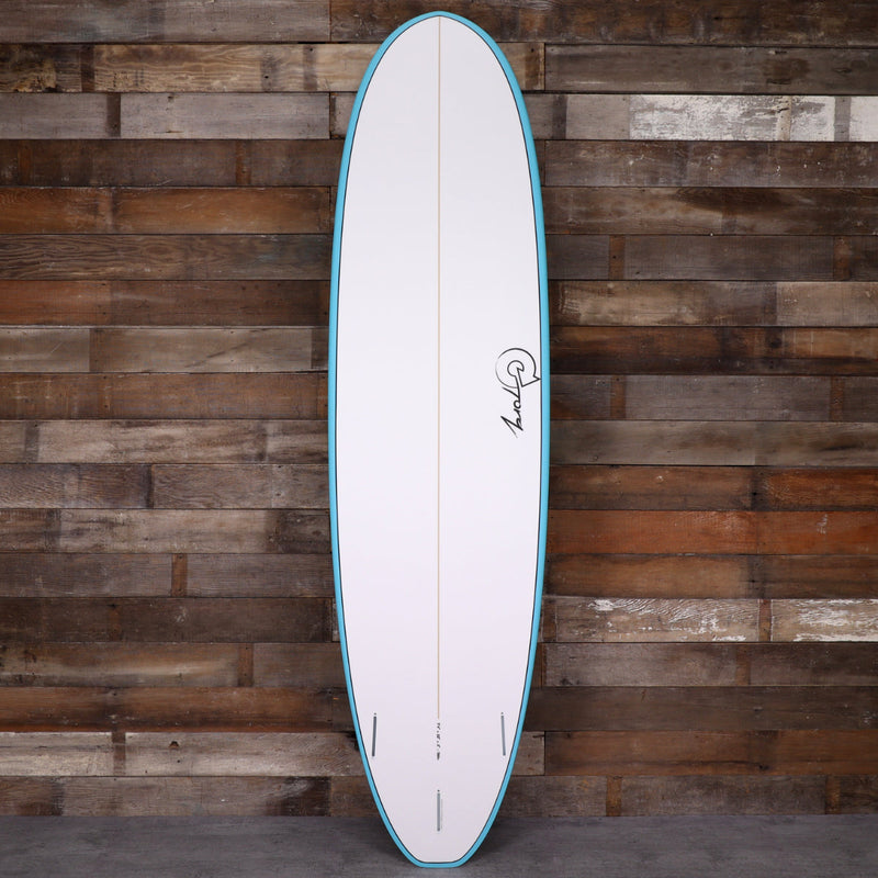 Load image into Gallery viewer, Torq Mod Fun V+ TET 7'4 × 22 × 3 Surfboard - Teal Rail 2