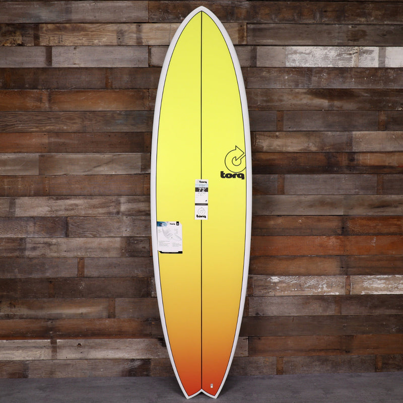 Load image into Gallery viewer, Torq ModFish TET 7'2 × 22 ½ × 3 Surfboard - Yellow/Orange Fade 1