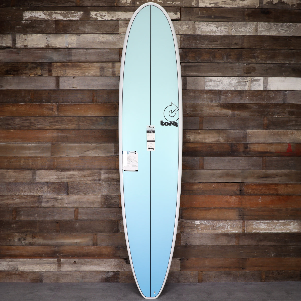 Torq Longboard TET 8'6 x 22 ½ x 3 ⅛ Surfboard - Light Blue Fade