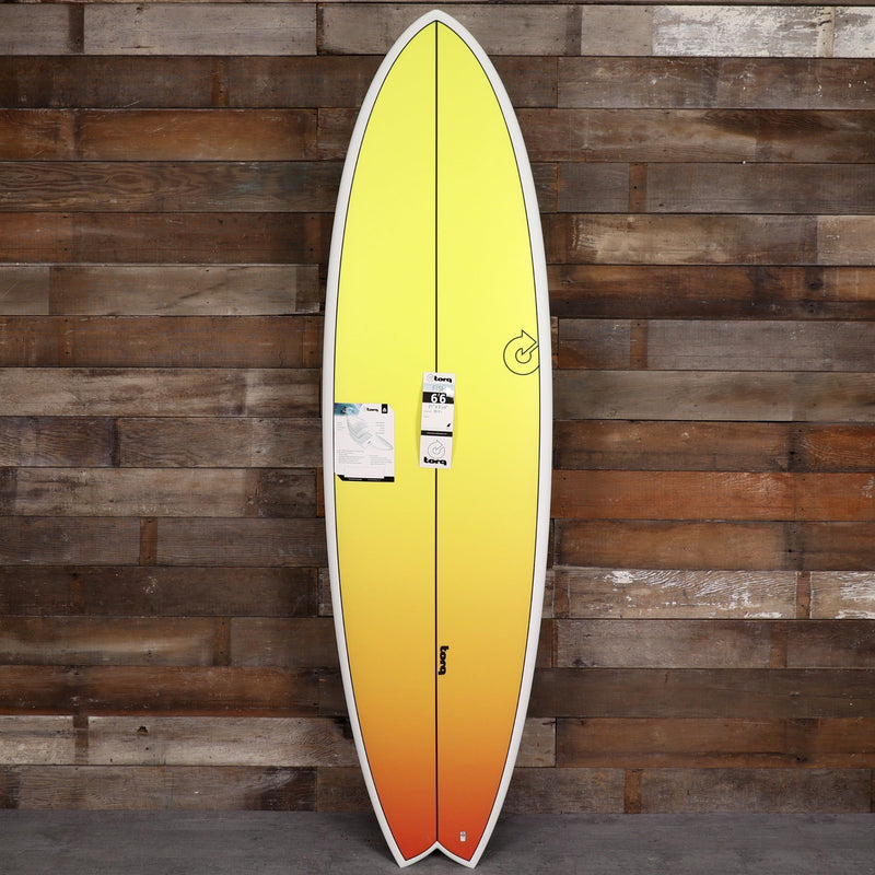 Load image into Gallery viewer, Torq ModFish TET 6'6 x 21 x 2 ⅝ Surfboard - Yellow/Orange Fade