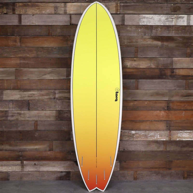 Load image into Gallery viewer, Torq ModFish TET 7'2 x 22 ½ x 3 Surfboard - Yellow/Orange Fade 2