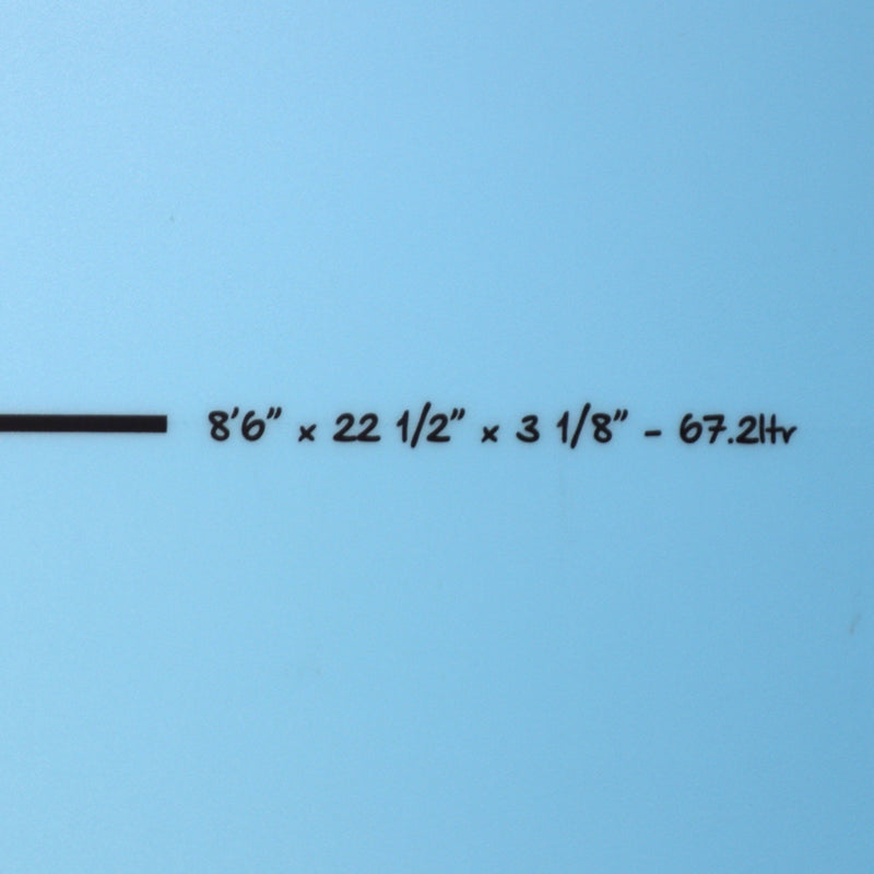 Load image into Gallery viewer, Torq Longboard TET 8'6 x 22 ½ x 3 ⅛ Surfboard - Light Blue Fade