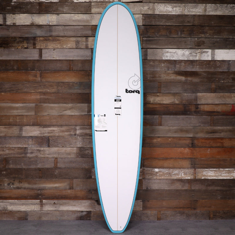 Load image into Gallery viewer, Torq Longboard TET 8'0 x 22 x 3 Surfboard - Light Teal Blue Pinline