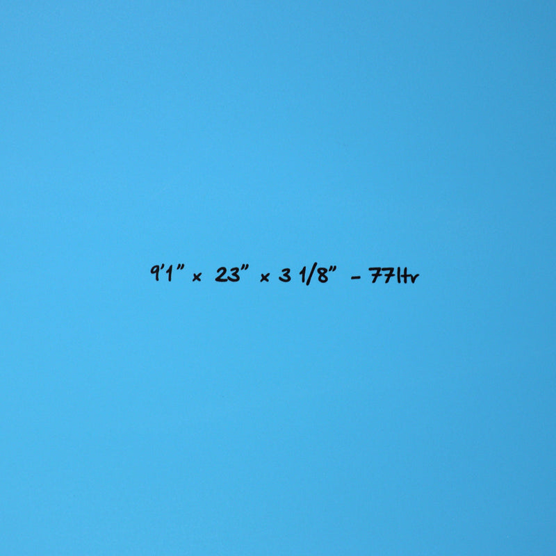 Load image into Gallery viewer, Torq Longboard TET 9'1 x 23 x 3 ⅛ Surfboard - Light Teal Blue Pinline