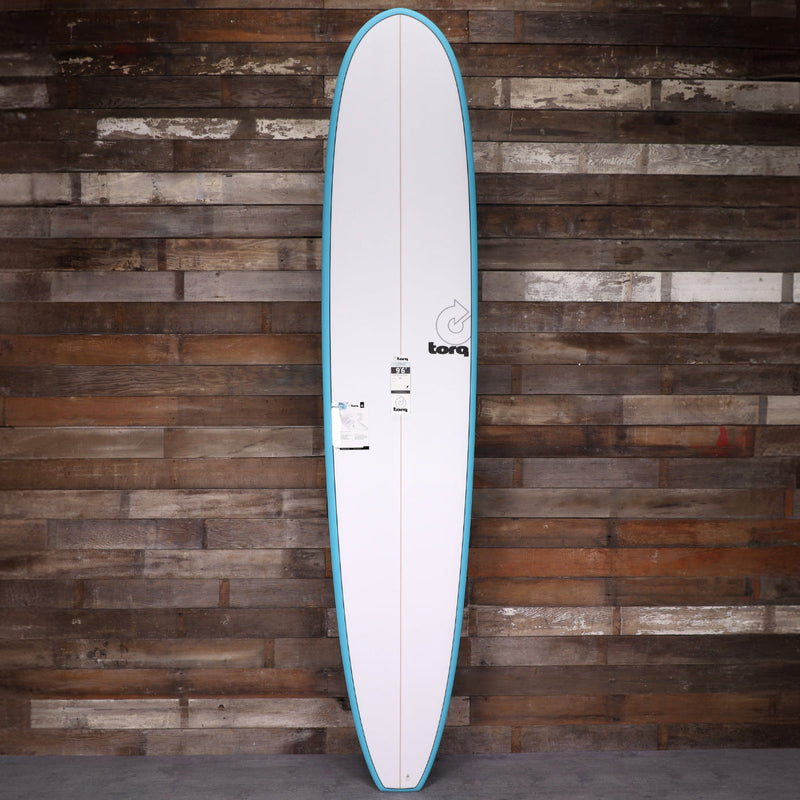 Load image into Gallery viewer, Torq Longboard TET 9'6 x 23 ½ x 3 ¼ Surfboard - Light Teal Blue Pinline