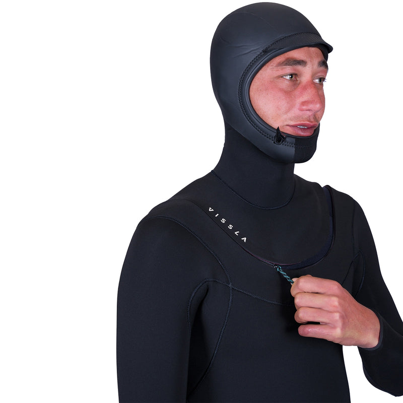 Load image into Gallery viewer, Vissla New Seas 4/3 Hooded U-Zip Wetsuit 5