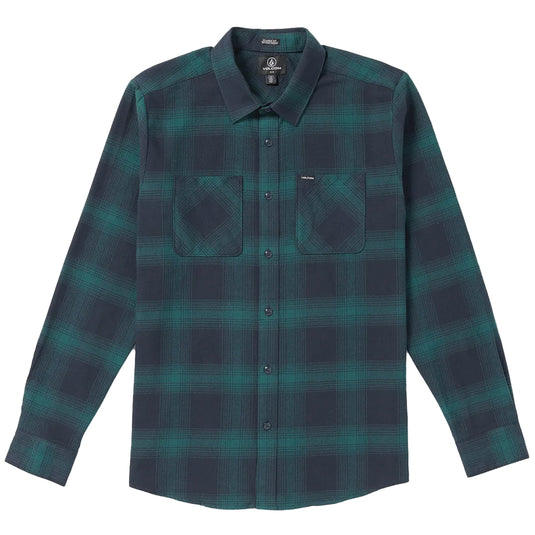 Volcom Netastone Long Sleeve Button-Up Flannel Shirt