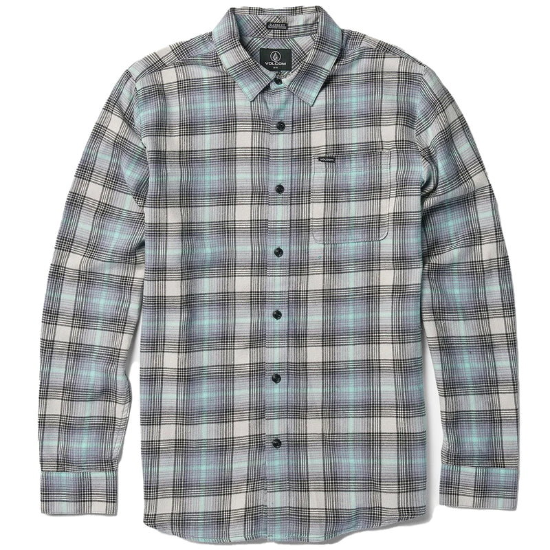 Load image into Gallery viewer, Volcom Caden Plaid Long Sleeve Button-Up Flannel Shirt
