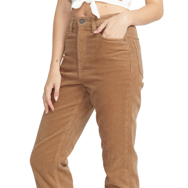 Load image into Gallery viewer, Volcom Women&#39;s Stoned Straight Corduroy Pants
