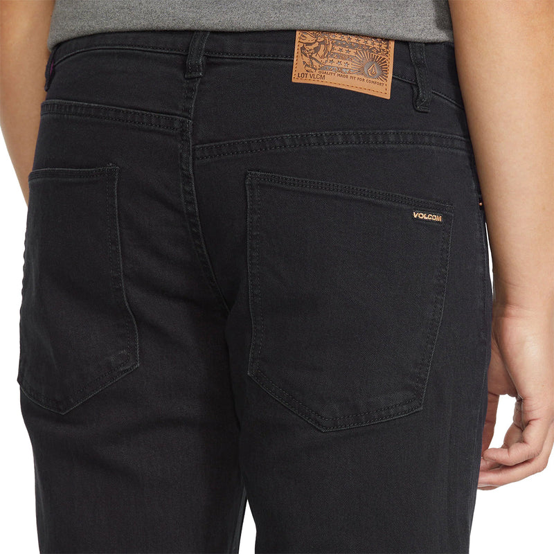 Load image into Gallery viewer, Volcom Solver Modern Fit Denim Jeans - Black Out 8
