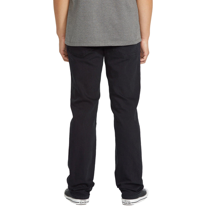 Load image into Gallery viewer, Volcom Solver Modern Fit Denim Jeans - Black Out 5