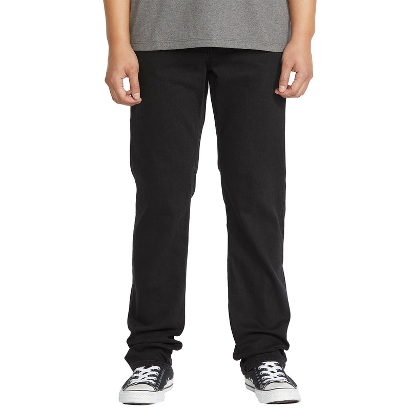 Load image into Gallery viewer, Volcom Solver Modern Fit Denim Jeans - Black Out 3