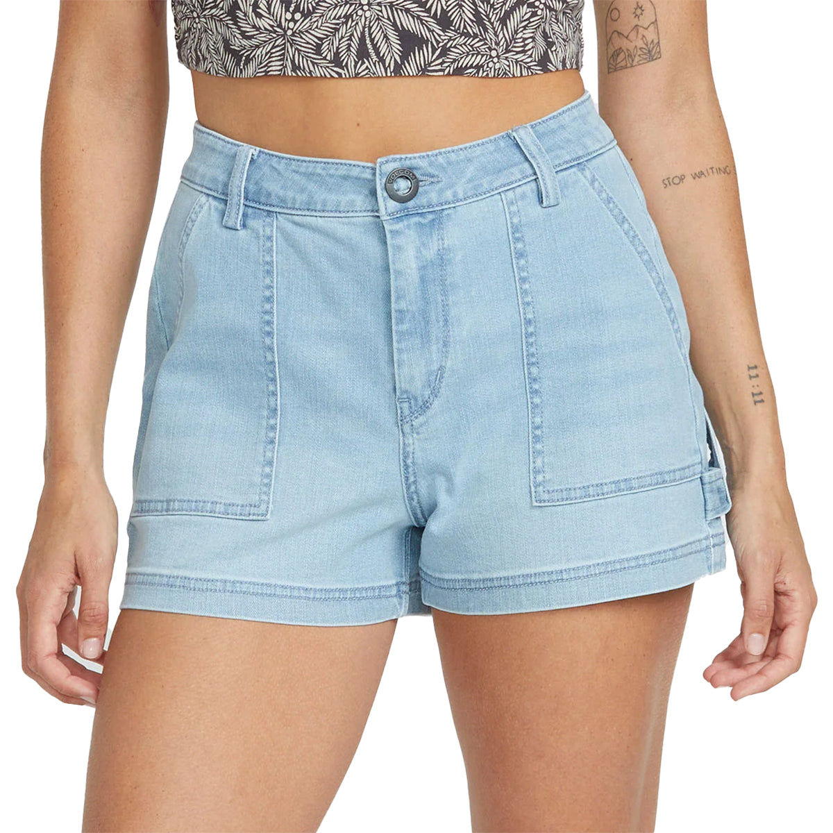 パンツ rivet shorts stone washed Rivet Shorts - Stonewashed Grey – mfpen