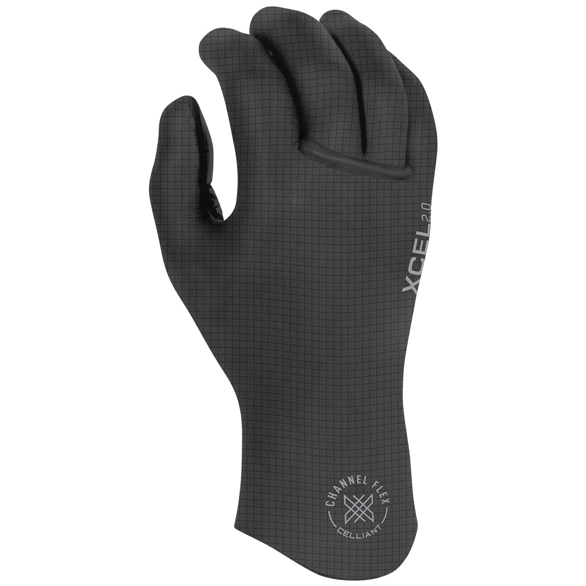 Xcel 2mm Comp X 5 Finger Glove - Black