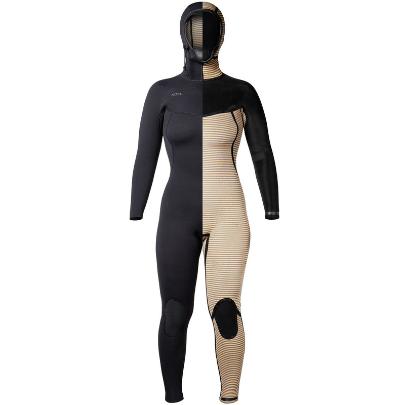 Load image into Gallery viewer, Xcel Women's Comp+ 5/4 Hooded Chest-Zip Wetsuit