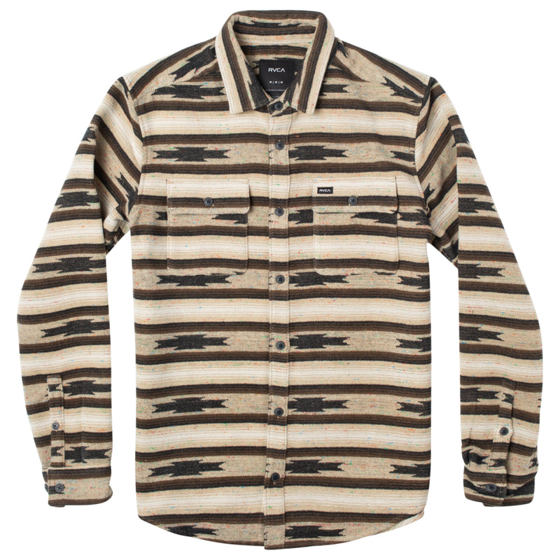 Load image into Gallery viewer, RVCA Blanket Long Sleeve Button-Up Flannel Shirt
