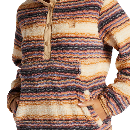 Billabong Women's Switchback Mock Neck Fleece Pullover Sweatshirt