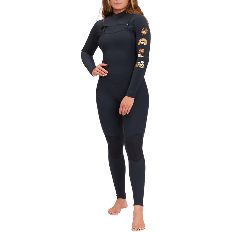 Load image into Gallery viewer, Billabong Women's Salty Dayz Natural 4/3 Chest-Zip Wetsuit