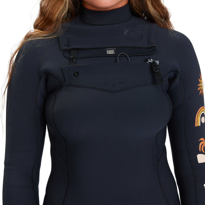 Load image into Gallery viewer, Billabong Women's Salty Dayz Natural 4/3 Chest-Zip Wetsuit