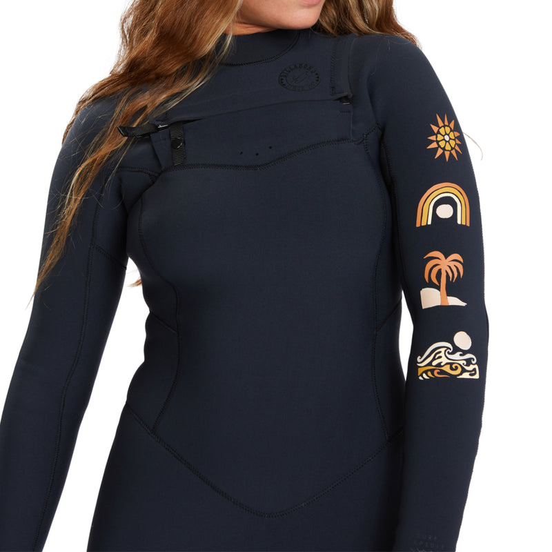 Load image into Gallery viewer, Billabong Women's Salty Dayz Natural 4/3 Chest-Zip Wetsuit