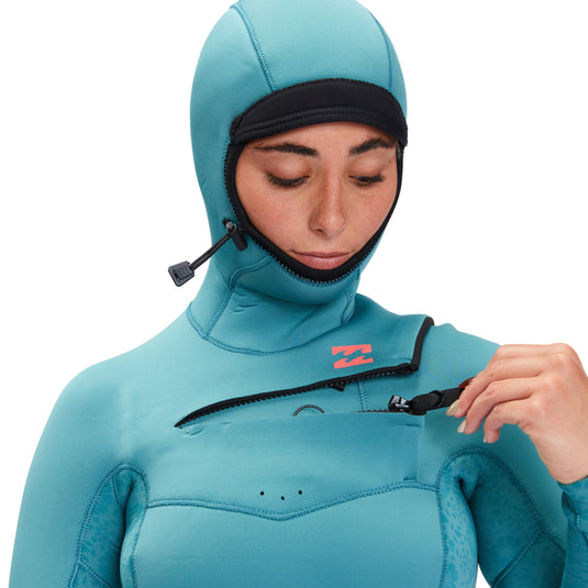 Billabong Women's Synergy 5/4 Hooded Chest Zip Wetsuit - 2023