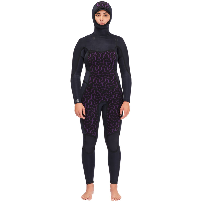 Load image into Gallery viewer, Billabong Women&#39;s Synergy 5/4 Hooded Chest Zip Wetsuit - 2023
