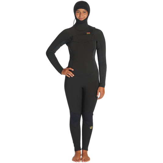 Billabong Women's Synergy 5/4 Hooded Chest Zip Wetsuit