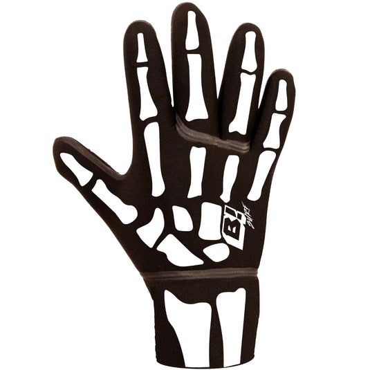 Buell 2mm 5 Finger Gloves - Black/White Bone