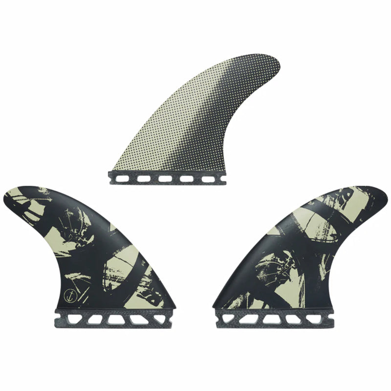 Load image into Gallery viewer, Captain Fin Co. Mikey February Futures Compatible Tri Fin Set - Black

