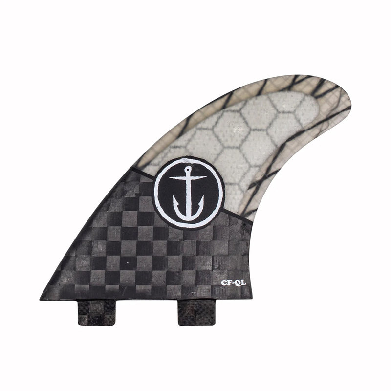 Load image into Gallery viewer, Captain Fin Co. CF Quickness FCS Compatible Tri Fin Set - Large - Black
