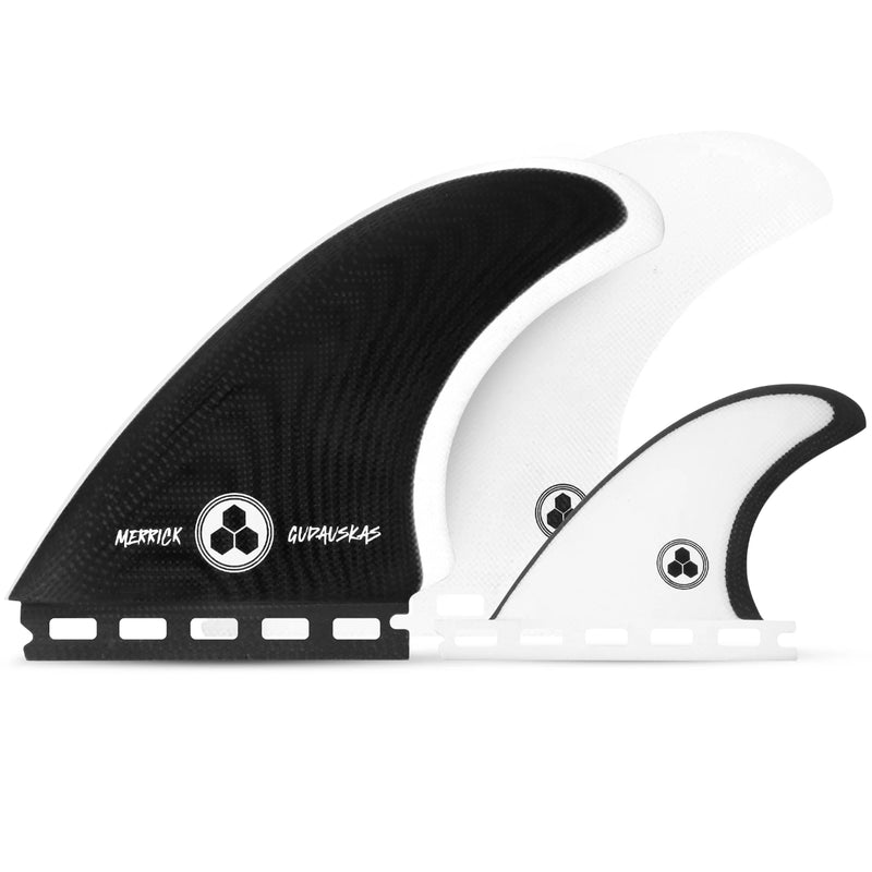 Load image into Gallery viewer, Channel Islands Merrick × Gudauskas Futures Compatible Twin + 1 Fin Set