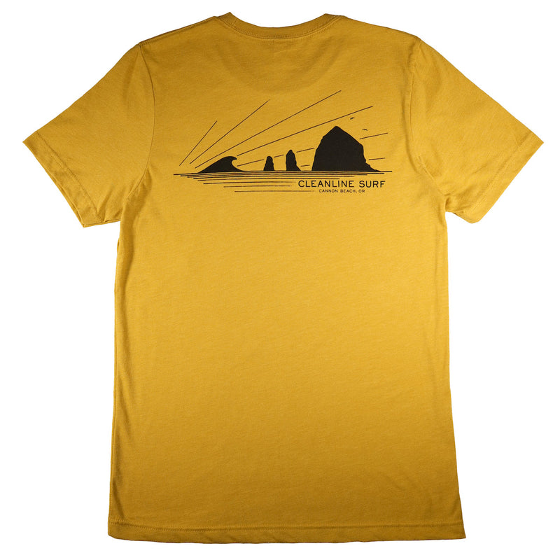 Load image into Gallery viewer, Cleanline Haystack Rays T-Shirt - Heather Storm
