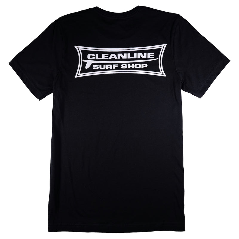 Load image into Gallery viewer, Cleanline Longboard T-Shirt - Black
