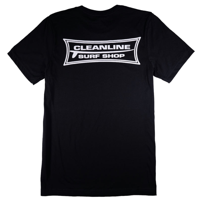 Load image into Gallery viewer, Cleanline Longboard T-Shirt - Black