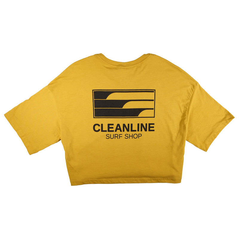Load image into Gallery viewer, Cleanline Women&#39;s Lines Cropped T-Shirt
