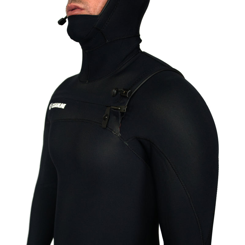 Load image into Gallery viewer, Cleanline 5/4 Hooded Chest-Zip Wetsuit