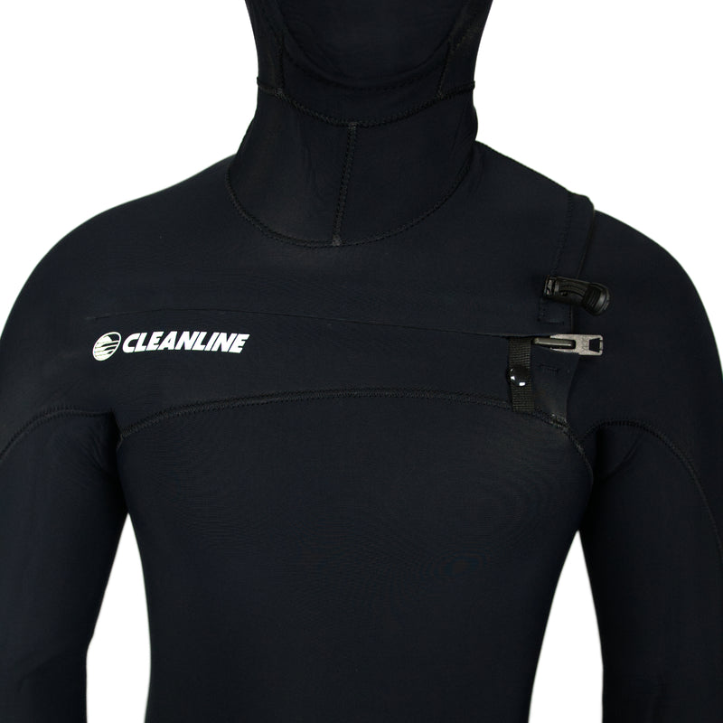 Load image into Gallery viewer, Cleanline 5/4 Hooded Chest-Zip Wetsuit