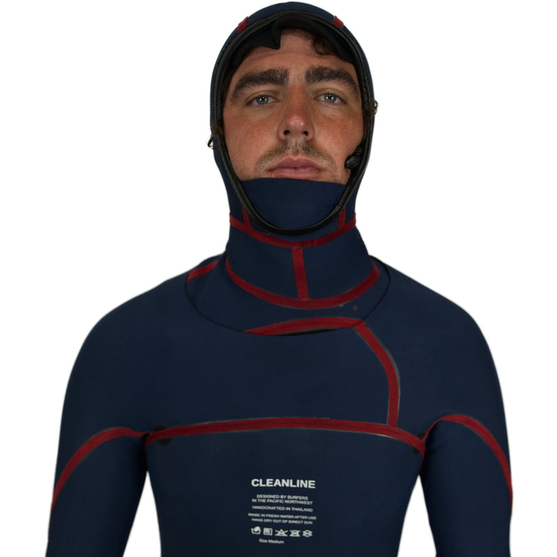 Load image into Gallery viewer, Cleanline 5/4 Hooded Chest-Zip Wetsuit