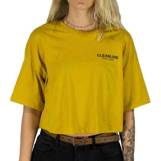 Cleanline Women's Lines Cropped T-Shirt