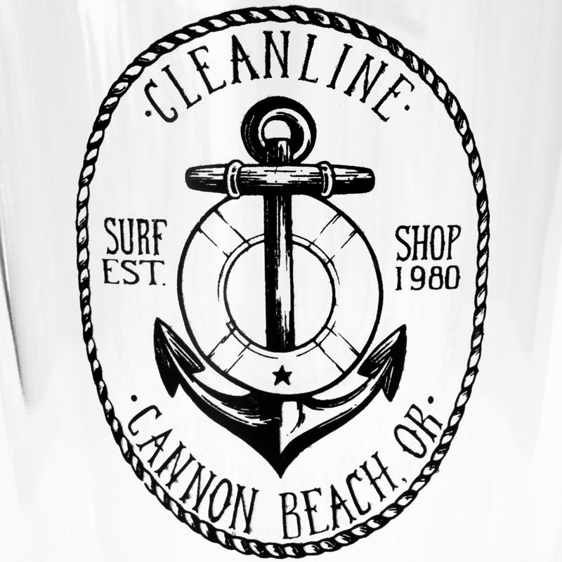 Load image into Gallery viewer, Cleanline Surf Anchor 16 oz. Pint Glass