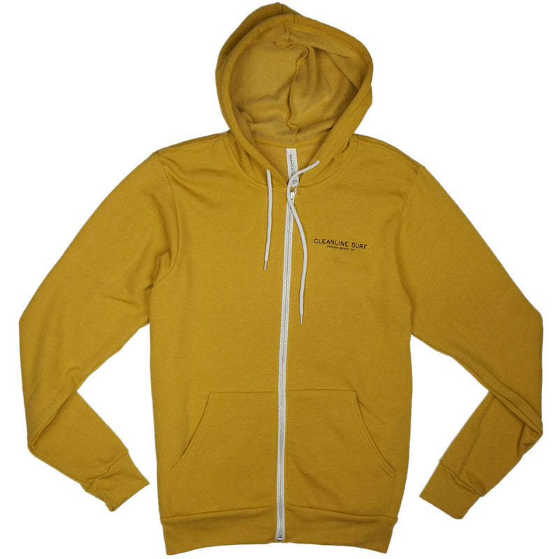 Load image into Gallery viewer, Cleanline Haystack Rays Zip Hoodie - Heather Mustard