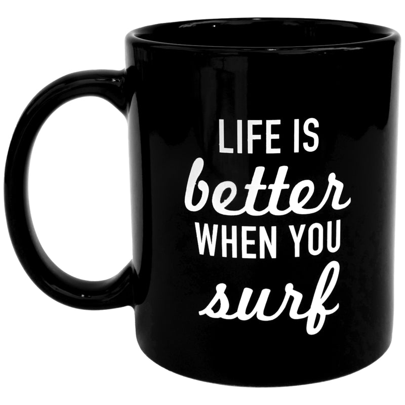 Load image into Gallery viewer, Cleanline Life is Better Mug - Black/White
