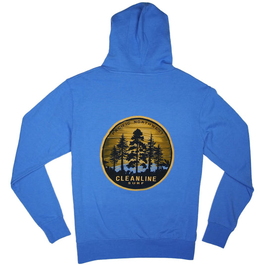 Cleanline Pacific Pines Pullover Hoodie - Heather Royal