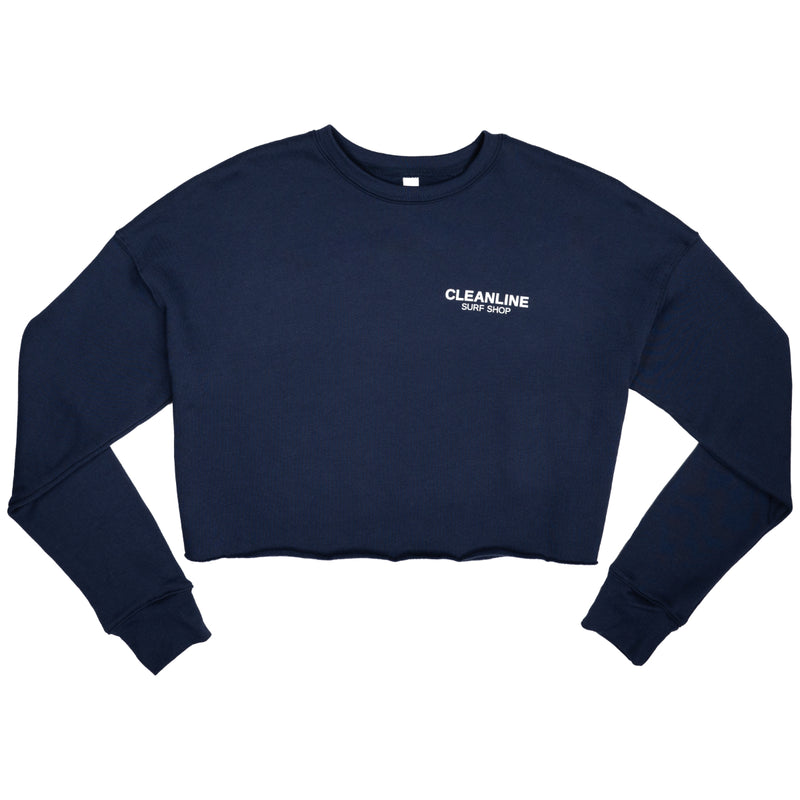 Load image into Gallery viewer, Cleanline Women's Lines Cropped Sweatshirt