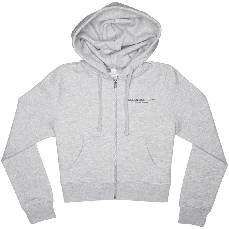 Load image into Gallery viewer, Cleanline Women's Tillamook Rays Crop Zip-Up Hoodie 2