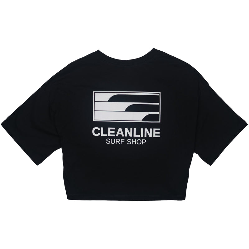 Load image into Gallery viewer, Cleanline Women&#39;s Lines Cropped T-Shirt
