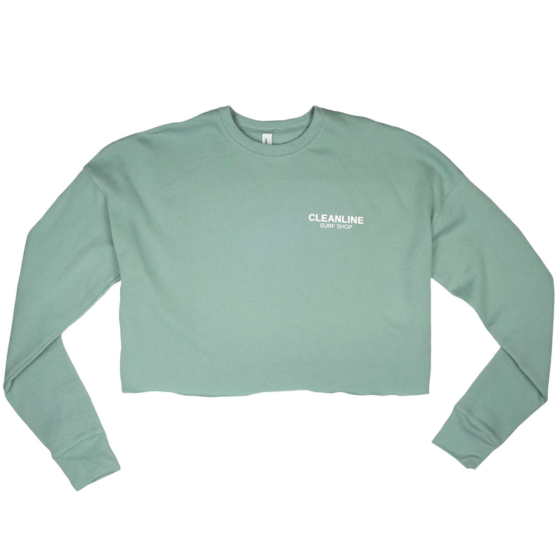 Load image into Gallery viewer, Cleanline Women's Lines Cropped Sweatshirt