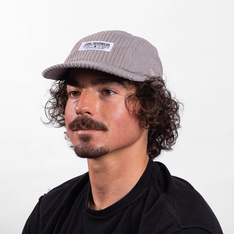 Load image into Gallery viewer, Coal Analog Corduroy 5-Panel Cap