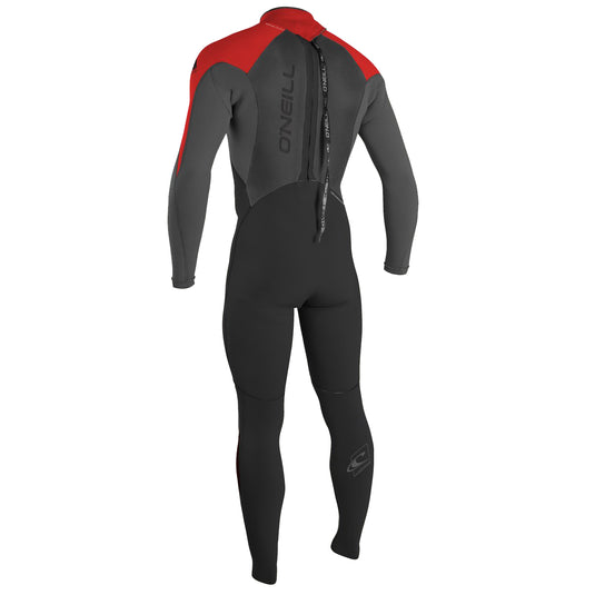 O'Neill Epic 4/3 Back Zip Wetsuit - Black/Graphite/Red