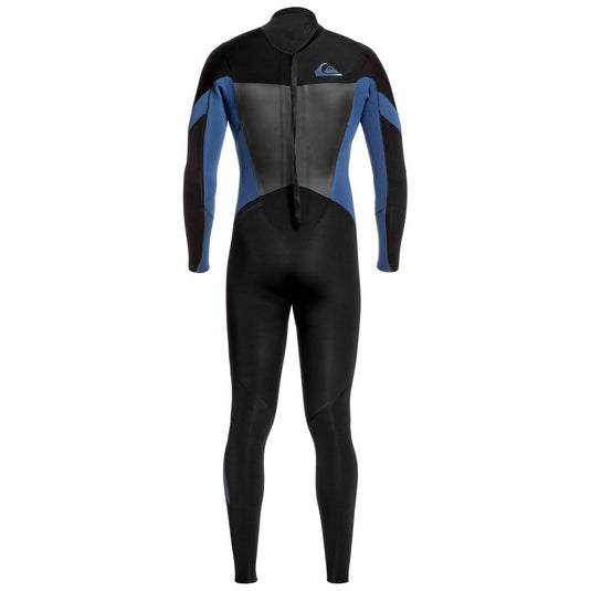 Quiksilver Syncro 3/2 Chest Zip Wetsuit - Black/Iodine Blue
